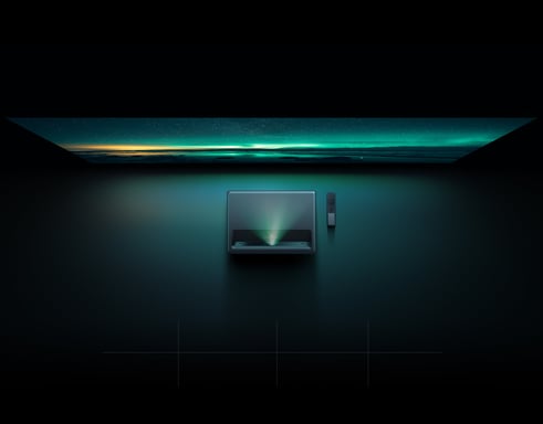 Mi Laser Projector 150'' - Videoproiettore a ottica ultra corta 2160p (3840x2160), nero