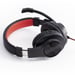 Hama HS-USB400 Casque Avec fil Arceau Jouer USB Type-A Noir, Rouge