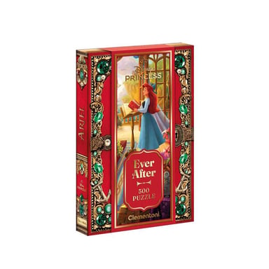 Puzzle 500 pièces CLEMENTONI Ever After Ariel Disney Princess boîte portrait rouge - Neuf