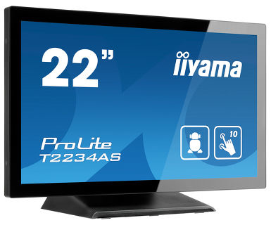iiyama ProLite T2234AS-B1 écran plat de PC 54,6 cm (21.5 ) 1920 x 1080 pixels Full HD Écran tactile Multi-utilisateur Noir - Neuf