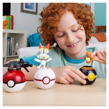 Set Colección Entrenador Pokémon Fuego con Figuras y Poké Balls