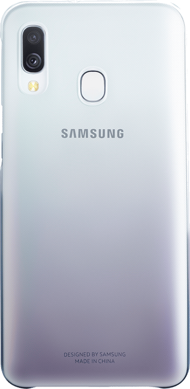 Coque rigide dégradée grise et transparente Evolution Samsung pour Galaxy A40