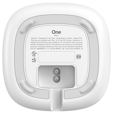 Sonos One 2nd Gen Enceinte portable mono Blanc