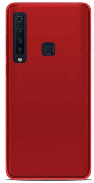 Coque pour Samsung Galaxy A9 2018 Silicone Gel givré - Rouge Translucide
