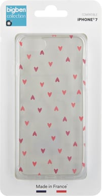 Cover per iPhone SE 2020/8/7 Semirigida Cuoricini