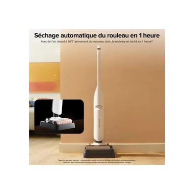 Roborock Flexi Lite Aspiradora vertical Batería Seca y húmeda Sin bolsa Negro, Blanco 2,5 Ah