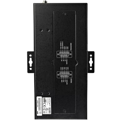 StarTech.com Hub Série 8 Ports USB vers RS232/RS485/RS422 - Convertisseur Industriel USB 2.0 vers DB9 - IP30 - Hub Série Métallique Montable sur Rail DIN - Protection ESD 15kV
