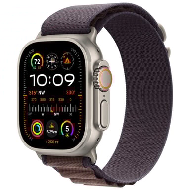Accesorio para llevar puesto Apple MT5Q3ZM/A banda índigo Poliéster reciclado, Spandex, Titanio