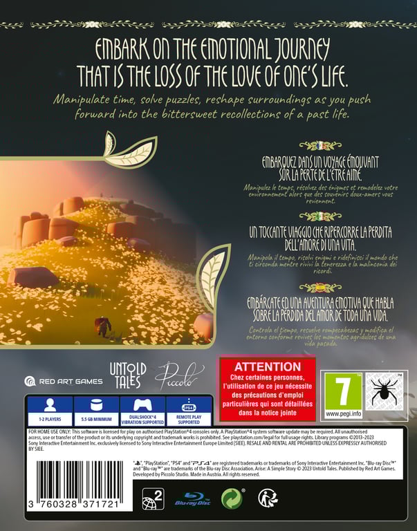 Arise : A Simple Story Definitive Edition Ps4 - vue 4