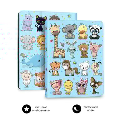 SUBBLIM Funda Tablet Universal TRENDY CASE ANIMALS 11''