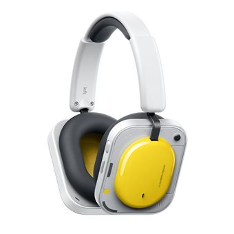 Headphone (a) - Casque audio sans fil Nothings réduction de bruit active, Jaune