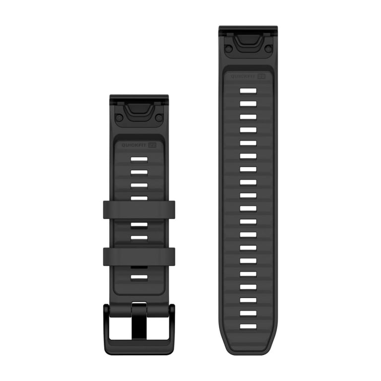 Garmin QuickFit Bande Graphite, Rouge Silicone - Neuf