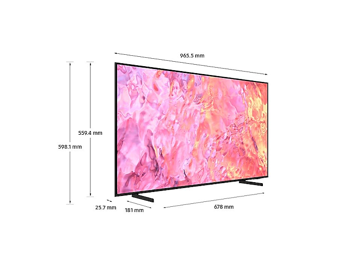 Samsung Series 6 QE43Q60CAUXXH TV 109,2 cm (43 ) 4K Ultra HD Smart TV Wifi Gris - Neuf