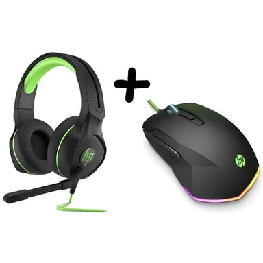 Pack Gaming HP - Souris de jeu 200 et Casque de jeu 400