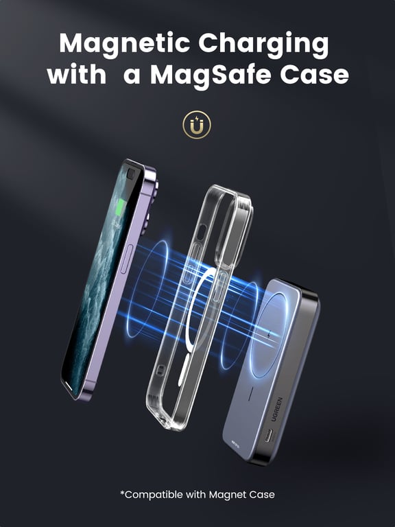 Ugreen 10000mAh Mini Powerbank Wireless with MagSafe Neuf - vue 2
