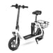 SAMEBIKE SM-C01 Monopattino elettrico pieghevole con sedile, monopattino elettrico da 12'' con cestino 350W 36V 10,4Ah