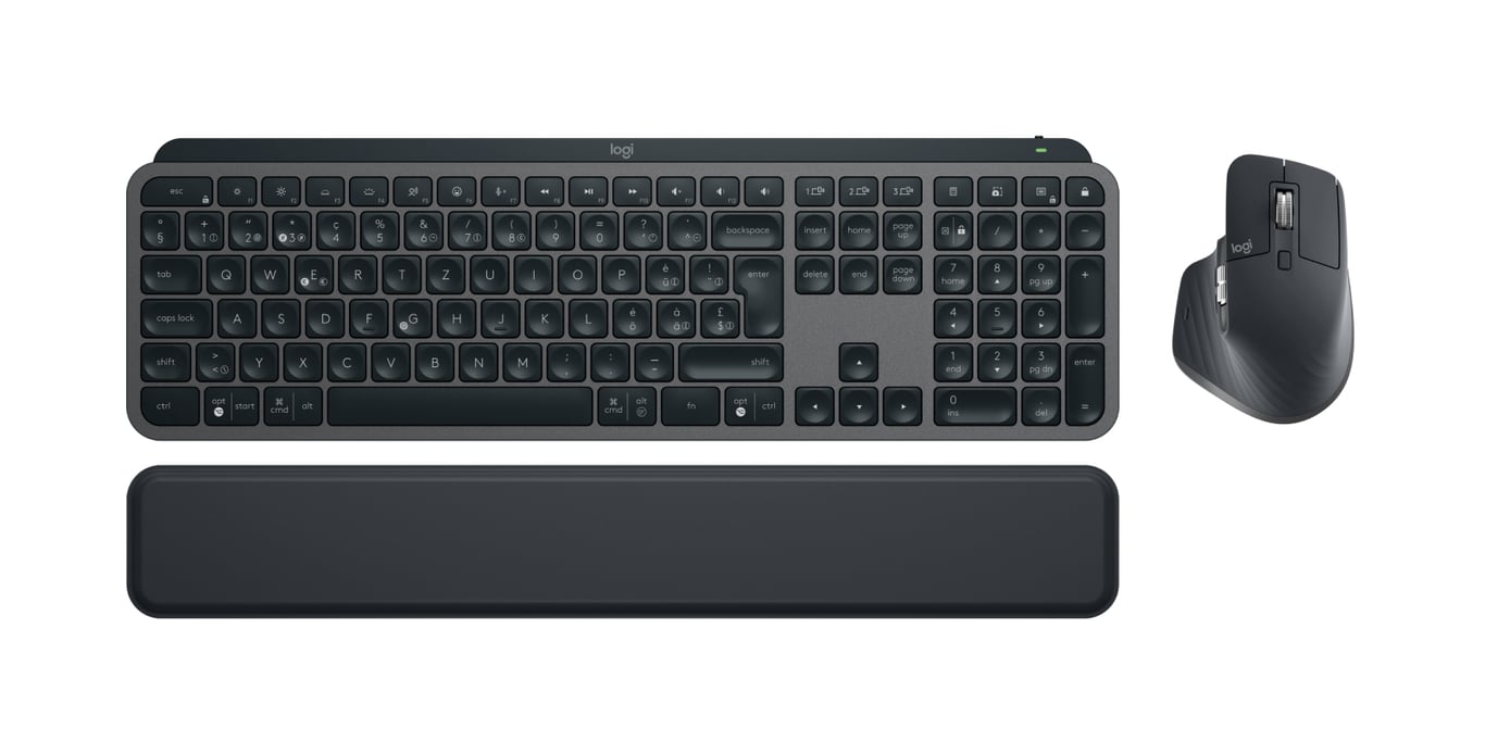 Clavier et Logitech MX Keys Combo QWERTZ Swiss Sans fil Bluetooth - vue 8