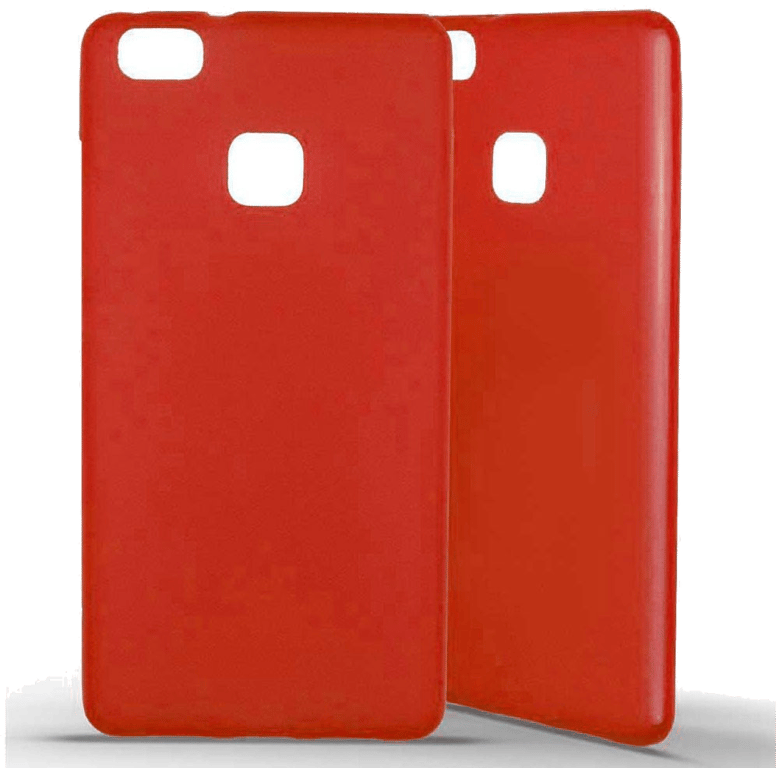 Coque silicone unie compatible Givré Rouge Huawei P9 Lite
