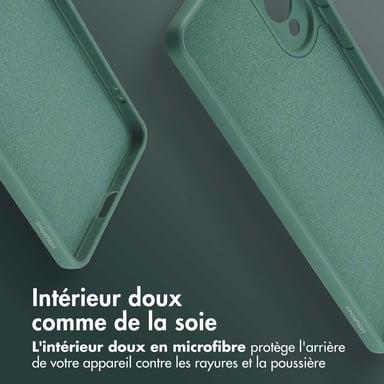 imoshion Coque Couleur avec MagSafe pour Samsung Galaxy S25 Edge - Vert foncé