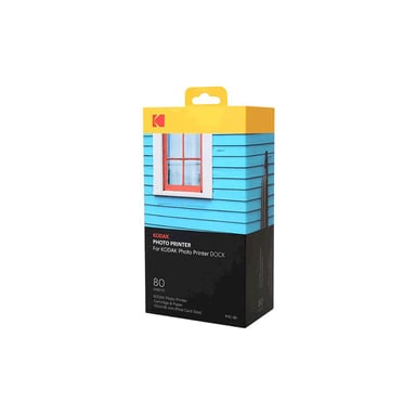 KODAK PHC80 – Cartouche et papiers 80 photos format 10 x 15 cm (Compatible imprimante KODAK PD450, PD480, PD450WIFI et PD460)