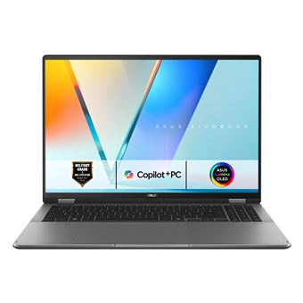 PC Portable ASUS VivoBook 14 Flip OLED TP3407 : Win 11 14.0 WUXGA Tactile Intel Core Ultra 7 RAM SSD - vue 10