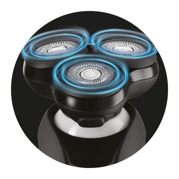 Rasoir rotatif - REMINGTON - XR1755 - Systeme hybride SynX - PivotBall - Lames flexibles - 100% étanche - Autonomie 50 min - Neuf