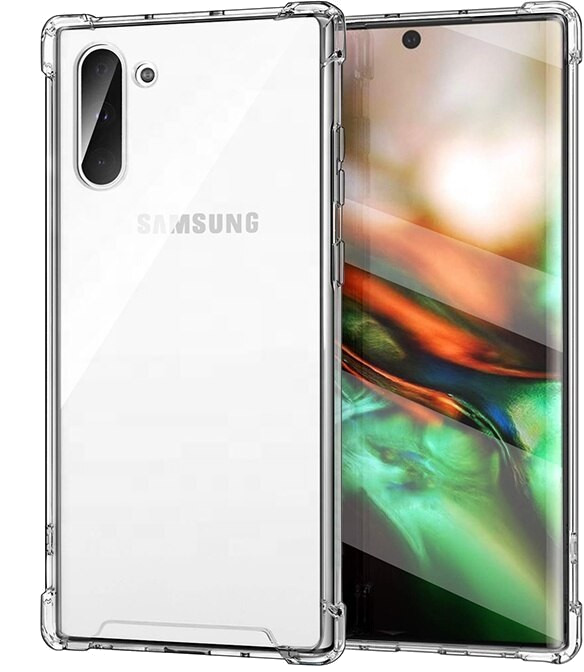 Pack Protection pour SAMSUNG Galaxy Note 10+ Plus (Coque Silicone Anti-Chocs + Film Verre Trempe)