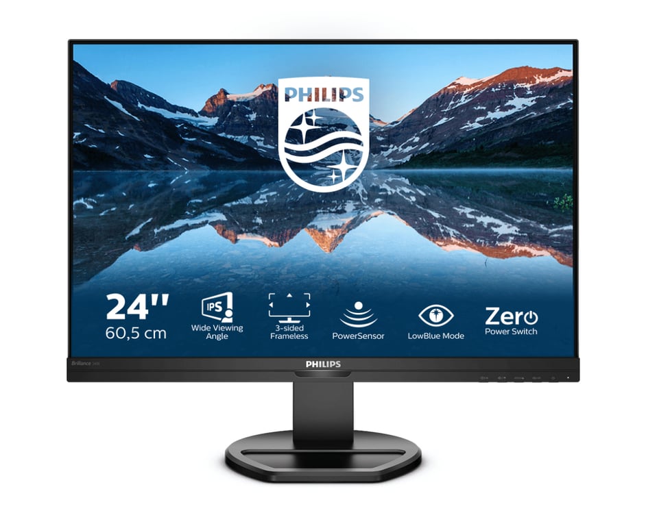 Philips B Line 240B9/00 écran plat de PC 61,2 cm (24.1 ) 1920 x 1200 pixels WUXGA LED Noir - Neuf