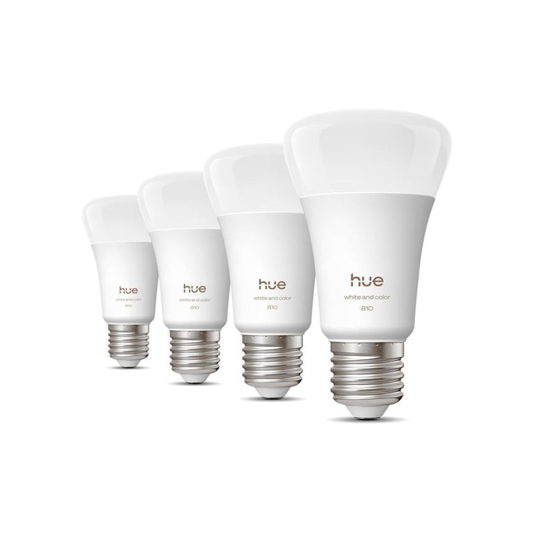 Ampoule connectée Philips Hue 810 A60 E27 & Couleur Ambiance 810 lm Pack de 4 Neuf