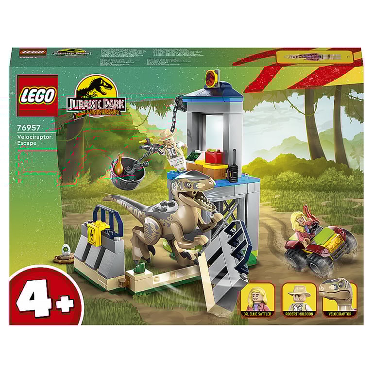 LEGO 'évasion du vélociraptor Jurassic World - vue 2