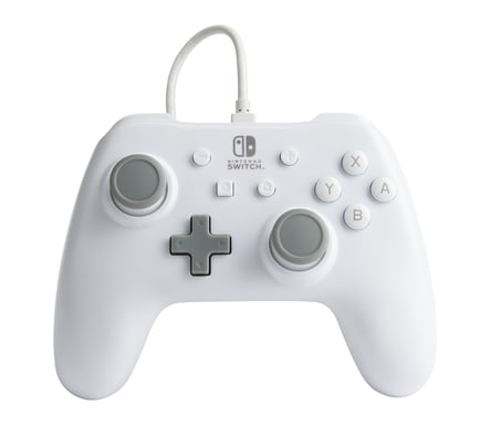 PowerA 1517033-01 accessoire de jeux vidéo Gris, Blanc USB Manette de jeu Analogique Nintendo Switch