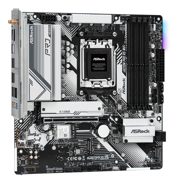 ASRock A620M Pro RS WiFi - vue 2