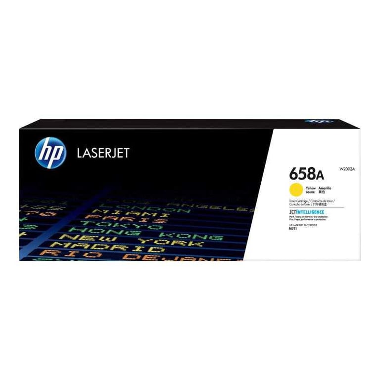 Cartouche toner laser HP 658A W2002A Jaune JetIntelligence pour HP LaserJet M751 Jaune - Neuf