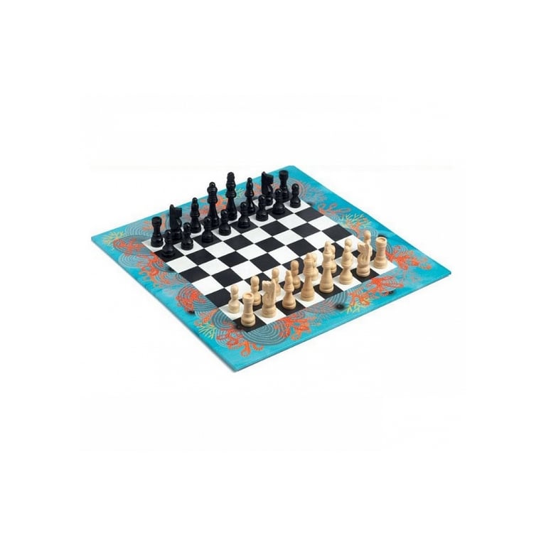 Jeu d'Échecs Pliable Djeco avec Illustrations Colorées Neuf