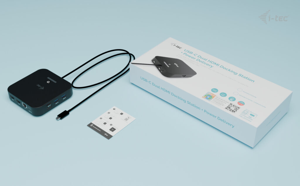 i tec USB C Dual HDMI Docking Station with Power Delivery - vue 3