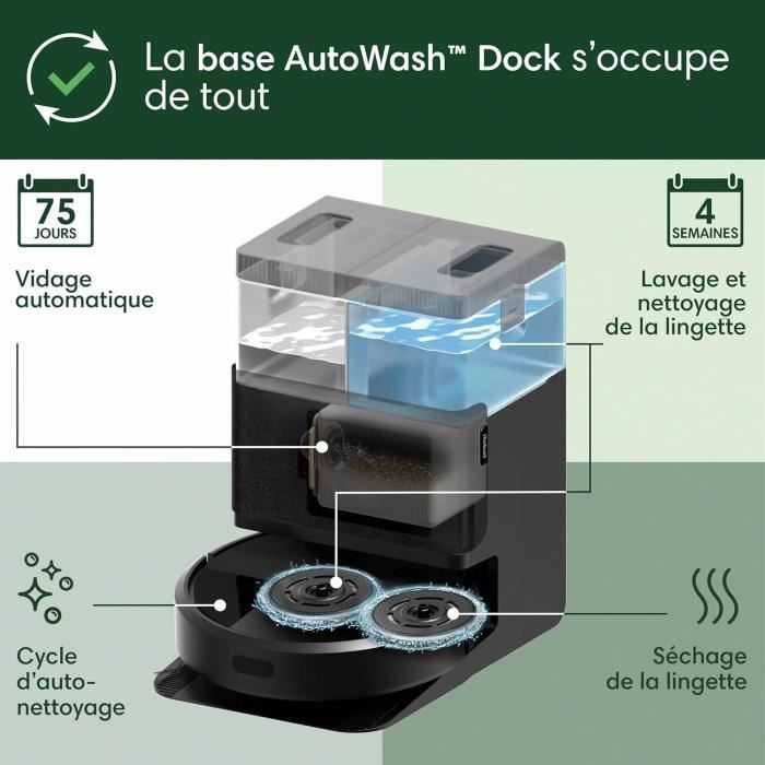 Aspirateur Robot iRobot Roomba Plus 405 – Aspiration 7000 Pa, AutoWash - vue 4