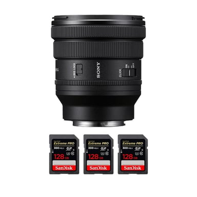 Objetivo Sony FE 16-35mm PZ F4 G + 3 SanDisk 128GB Extreme PRO UHS-II + Ebook ''20 consejos para fotos que impactan''