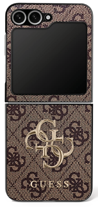 Guess Etui Big 4G Logo Classic Logo do Samsung Galaxy Z Flip7 br?zowy