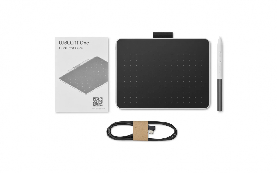 Wacom One S tablette graphique Noir, Blanc 152 x 95 mm USB - Neuf