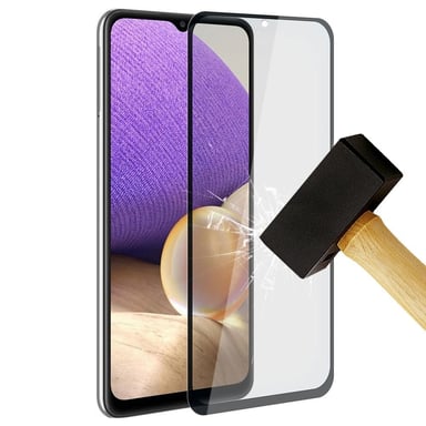 Film verre trempé 4D Noir compatible Samsung Galaxy A12 5G Galaxy A32 5G