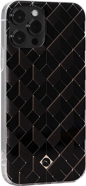 Coque iPhone 12 / 12 Pro Saint Germain avec motifs en 3D Noire Artefakt