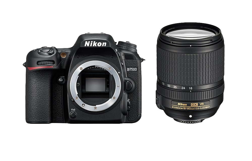 Nikon D7500 + AF-S DX NIKKOR 18-140 VR Kit d'appareil-photo SLR 20,9 MP  CMOS 5568 x 3712 pixels Noir - Nikon
