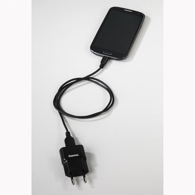Câble micro-USB, doré, antitorsion, noir, 0,75m