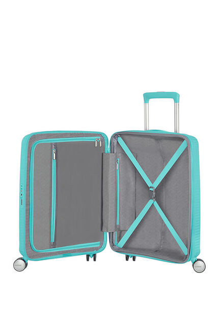 American Tourister Sounbox Spinner Expandable 4 wheels 55cm Chariot Casque à coque dure 35 5 Polypropylène PP Neuf - vue 2