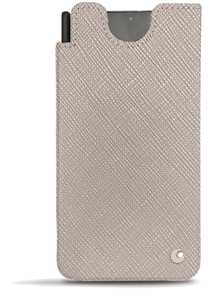 Pochette cuir Samsung Galaxy S21 Ultra - PochetteGris