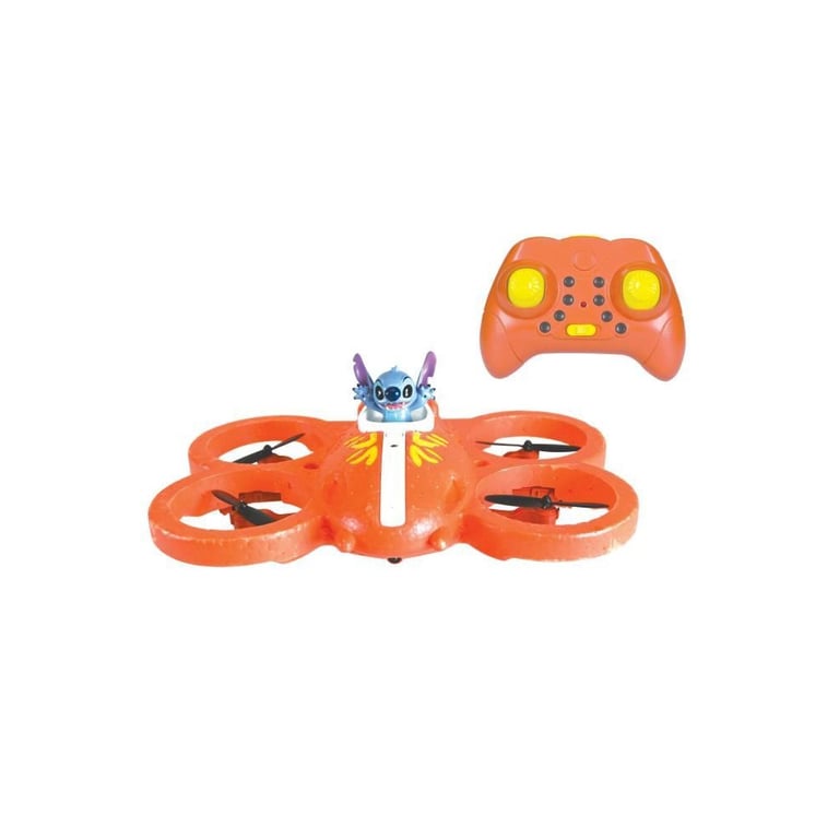 Lexibook Jouet vaisseau volant télécommandé Stitch 3D Contrôle par gestes Atterrissage en un clic Orange
