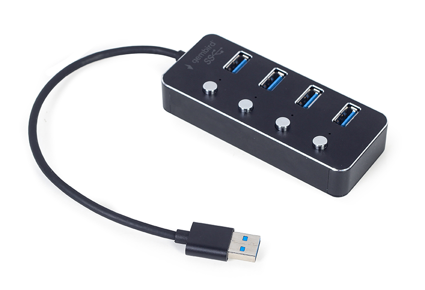 Gembird UHB U3P4P 01 hub & concentrateur USB 3.2 Gen 1 3.1 Gen 1 Type A 5000 Mbit/ Neuf - vue 2