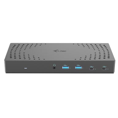 i-tec CATRIPLE4KDOCKPD2IT station d'accueil Avec fil USB 3.2 Gen 2 (3.1 Gen 2) Type-C Gris