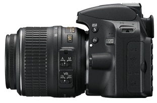 Nikon D3200 Noir - vue 3