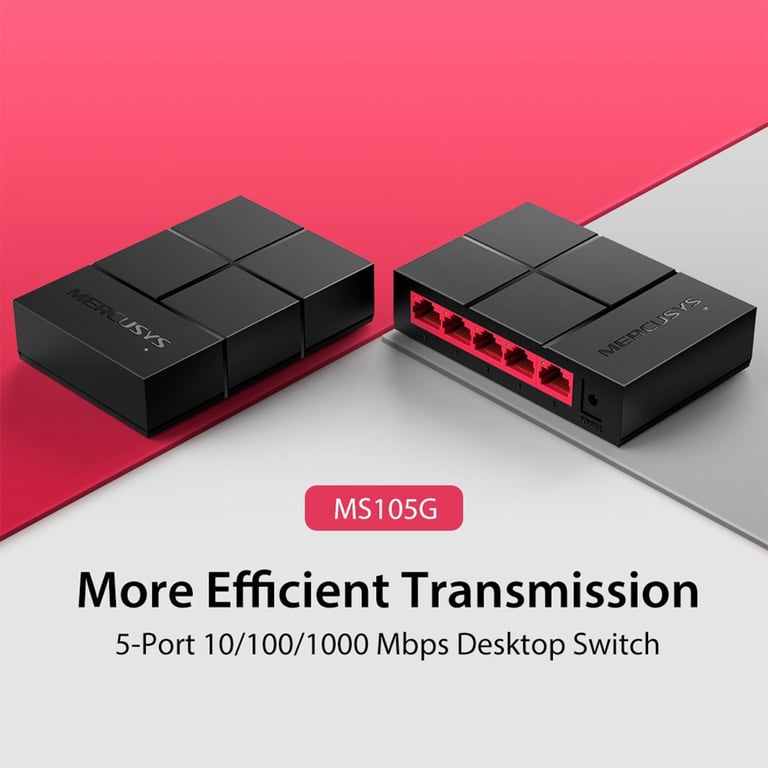 Mercusys MS105G commutateur réseau Non géré Gigabit Ethernet 101001000 Neuf - vue 3